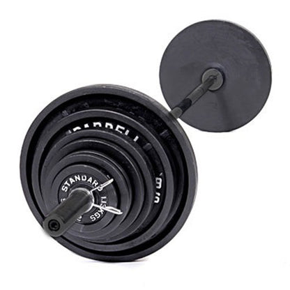 Barbell 300-Lb Cast Iron Olympic Weight Set (Includes 7' Bar)