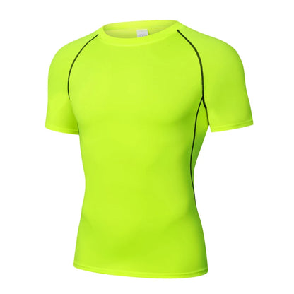 Men's Quick-Dry Tight-Fit Gym Training Running Sports T-Shirt