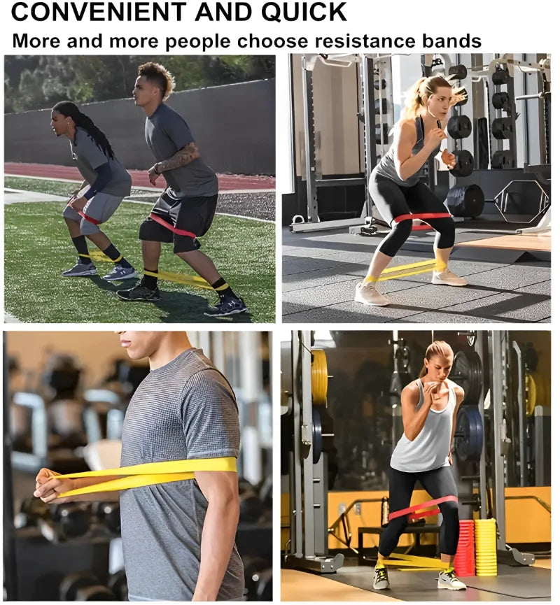 7Pcs TPE Resistance Bands Set – Elastic Workout Bands for Strength Training, Glutes, Yoga, Pilates, and Gym Exercises