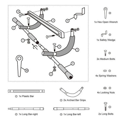 Chin-Up Bar for Home | Doorway Pull-Up Bar | Home Fitness Pull-Up Bar