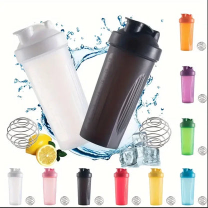 Portable Protein Shaker Bottle – BPA-Free Blender Cup with Mixing Ball