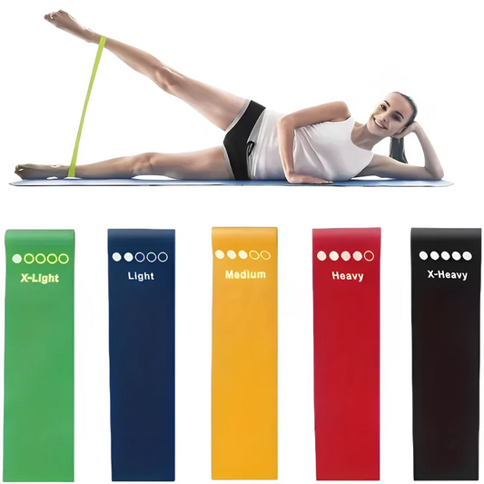 7Pcs TPE Resistance Bands Set – Elastic Workout Bands for Strength Training, Glutes, Yoga, Pilates, and Gym Exercises