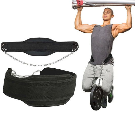 Weight Lifting Dip Belt with Chain – Heavy Duty for Pull-Ups & Dips