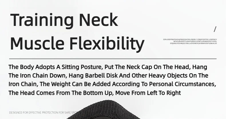 Adjustable Training Cap for Strengthening Neck, Shoulders & Improving Posture