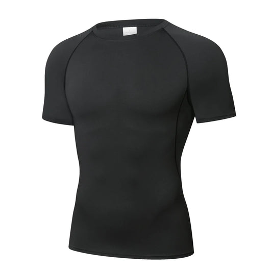 Men's Quick-Dry Tight-Fit Gym Training Running Sports T-Shirt