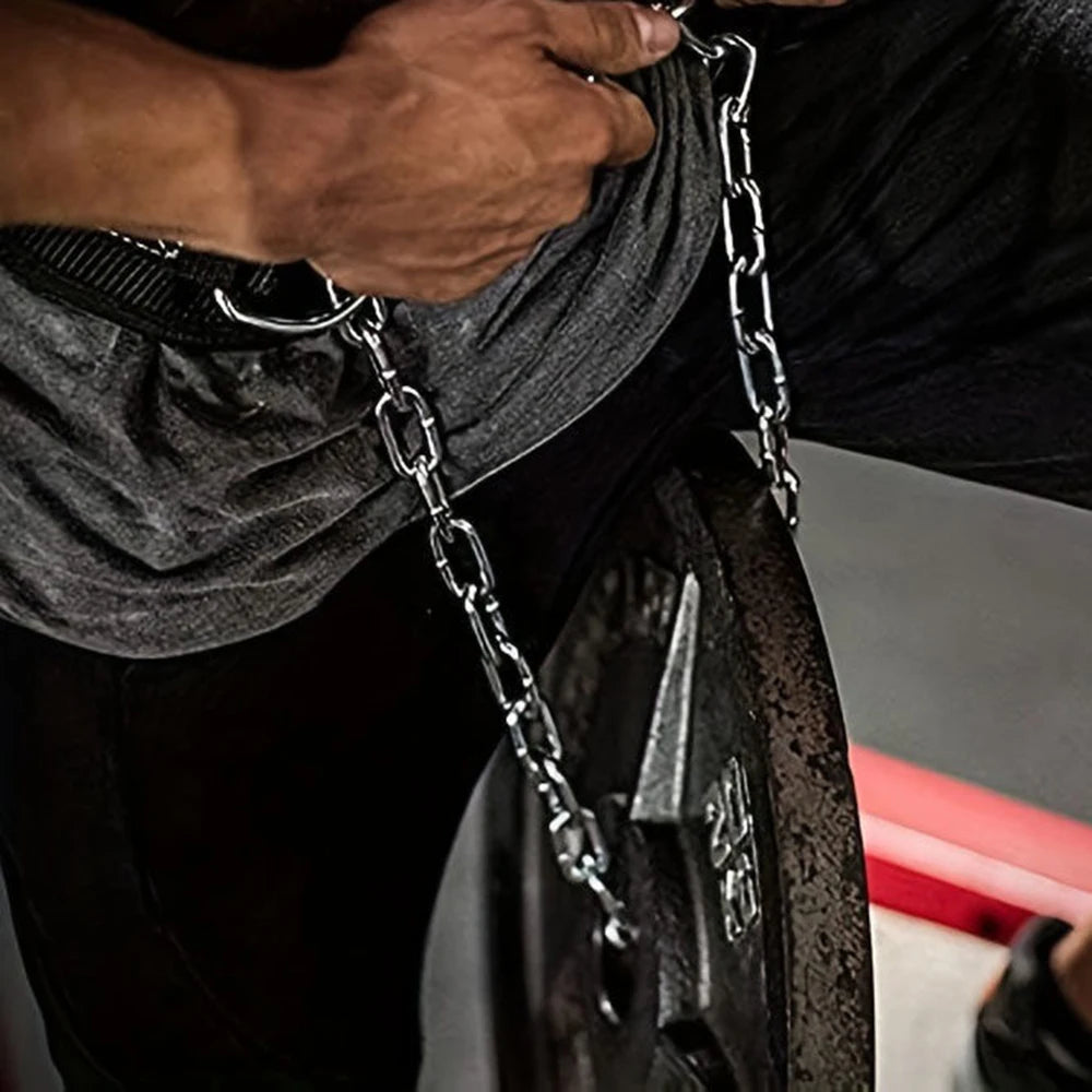 Weight Lifting Dip Belt with Chain – Heavy Duty for Pull-Ups & Dips