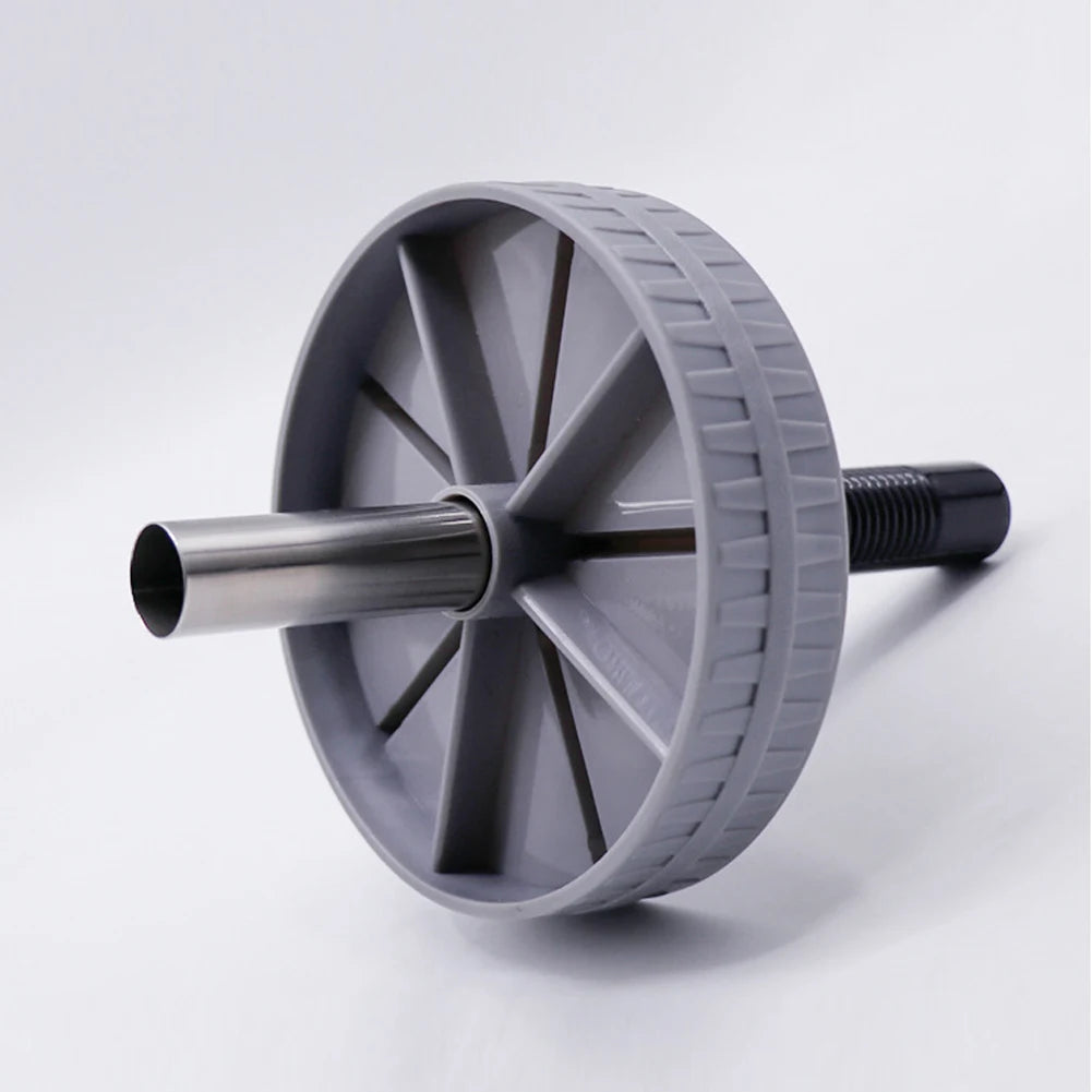 AB Roller with Disassembled Parts Displayed Including Wheel, Handles, and Core Shaft for Easy Assembly and Home Workout