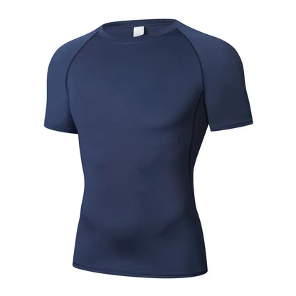 Men's Quick-Dry Tight-Fit Gym Training Running Sports T-Shirt